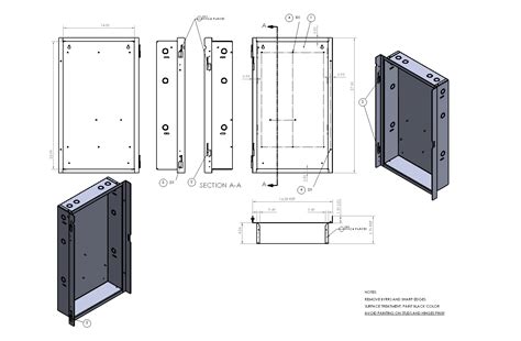 sheet metal design drawings|sheet metal drawing examples.